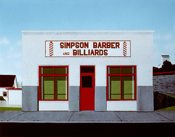 Barber Shop, ©1990 David Thauberger